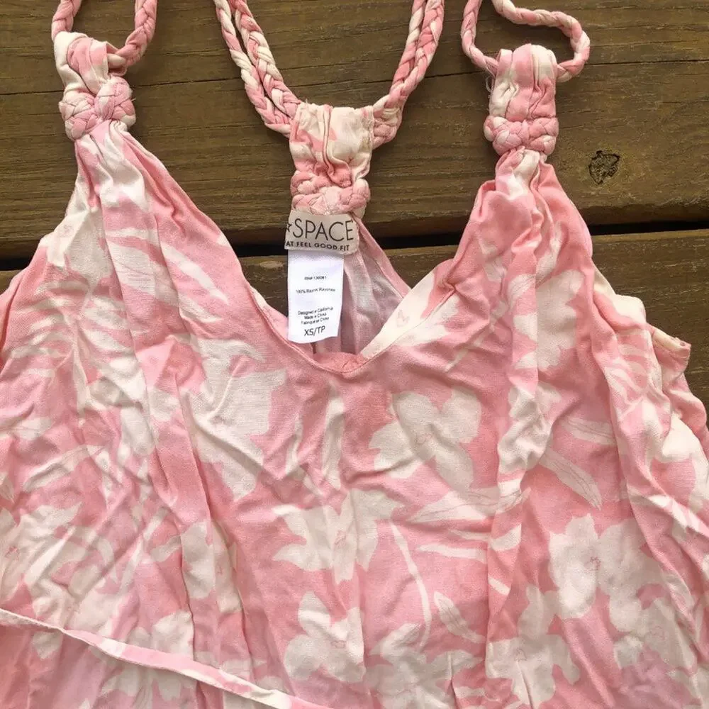 L Space Nicola Pink Floral Cover Up Dress - Picture 4 of 5